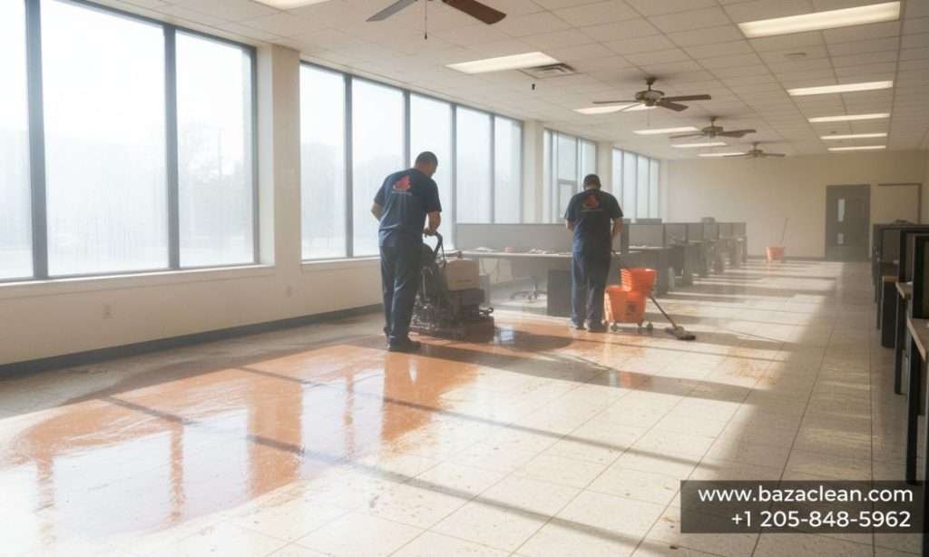 Birmingham, AL commercial office interior showing floors