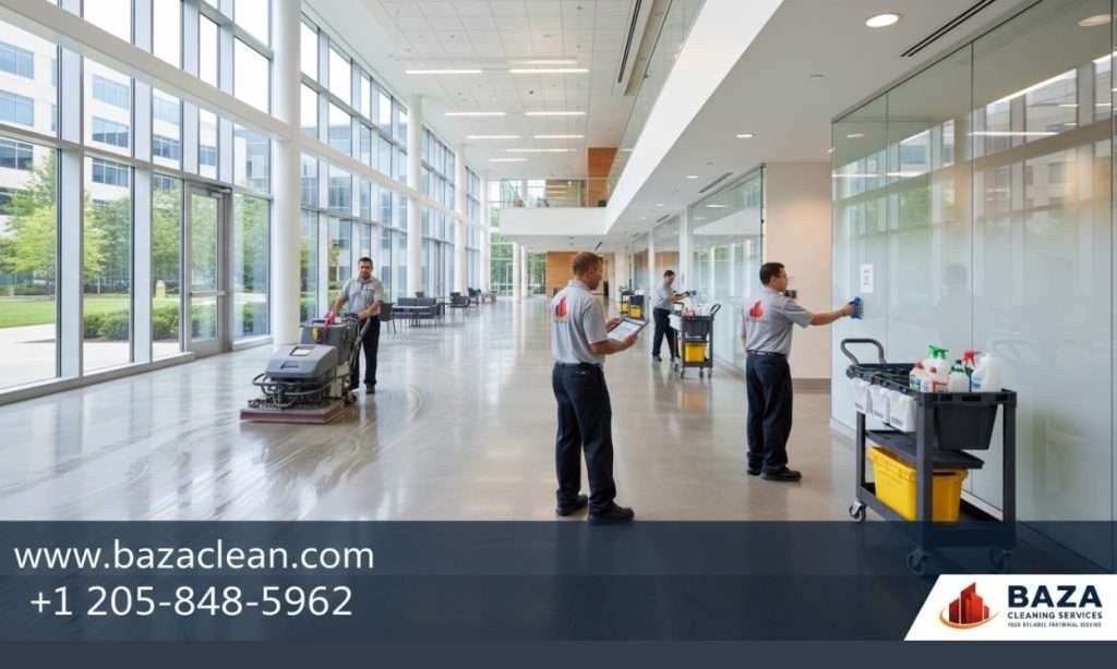 Efficient Multi-Building Cleaning Process