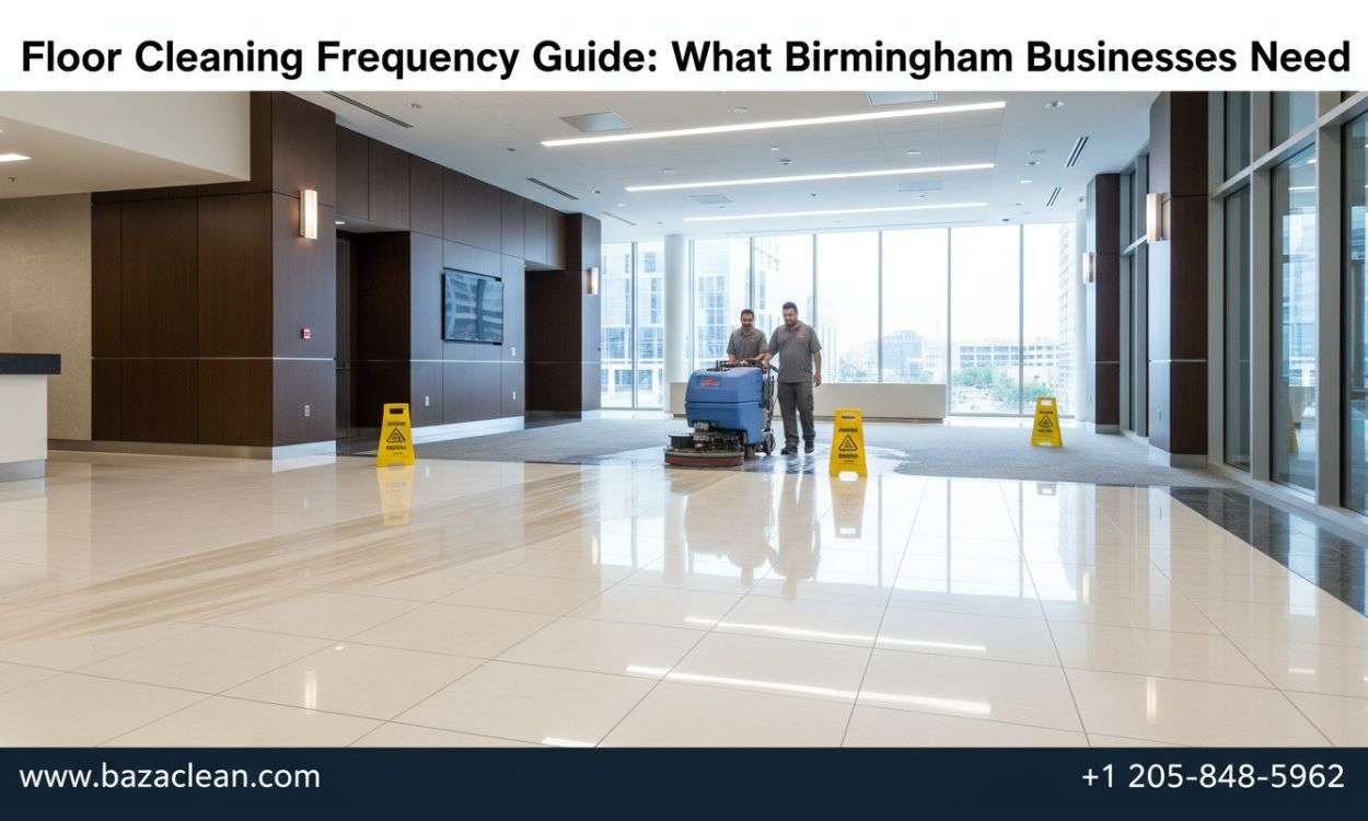 Floor Cleaning Frequency Guide: What Birmingham Businesses Need