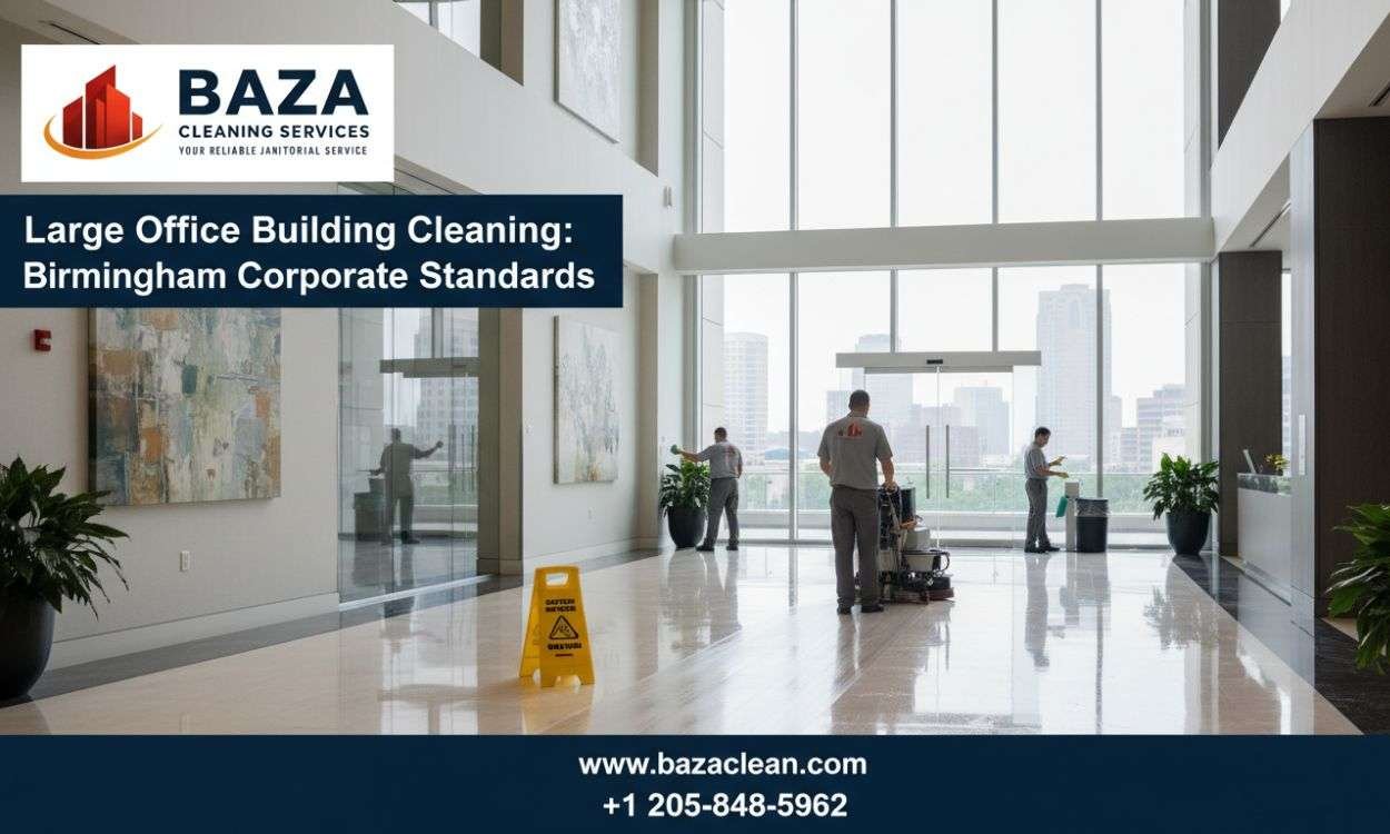 Large Office Building Cleaning Birmingham Corporate Standards