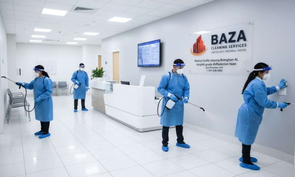 Medical facility cleaning Birmingham AL hospital grade disinfection team