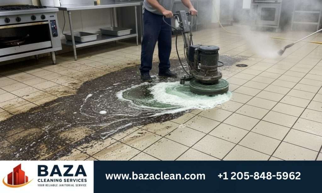 Removing Grease from Tile and Grout