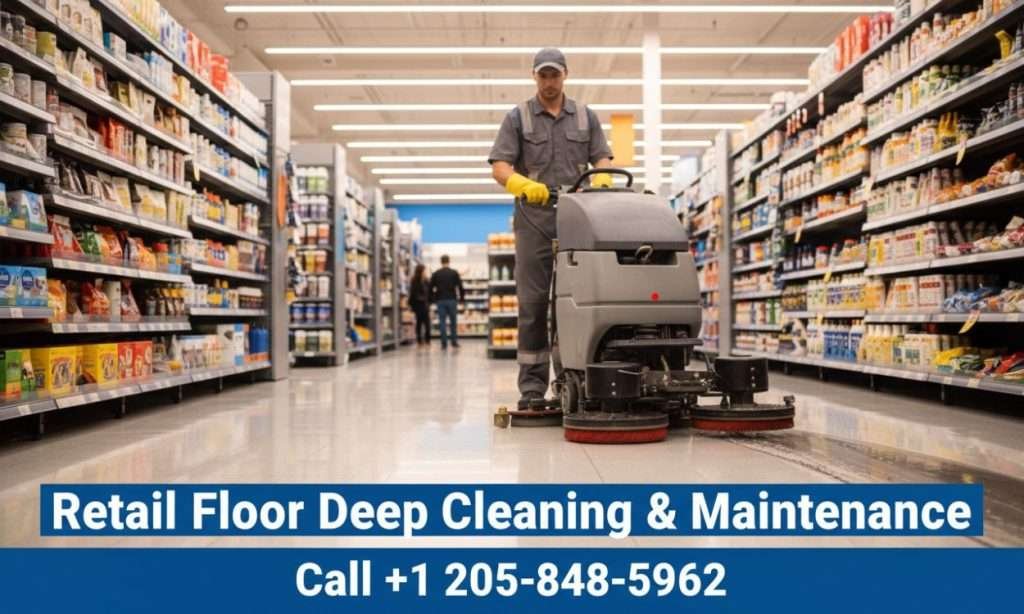 Retail Floor Deep Cleaning & Maintenance