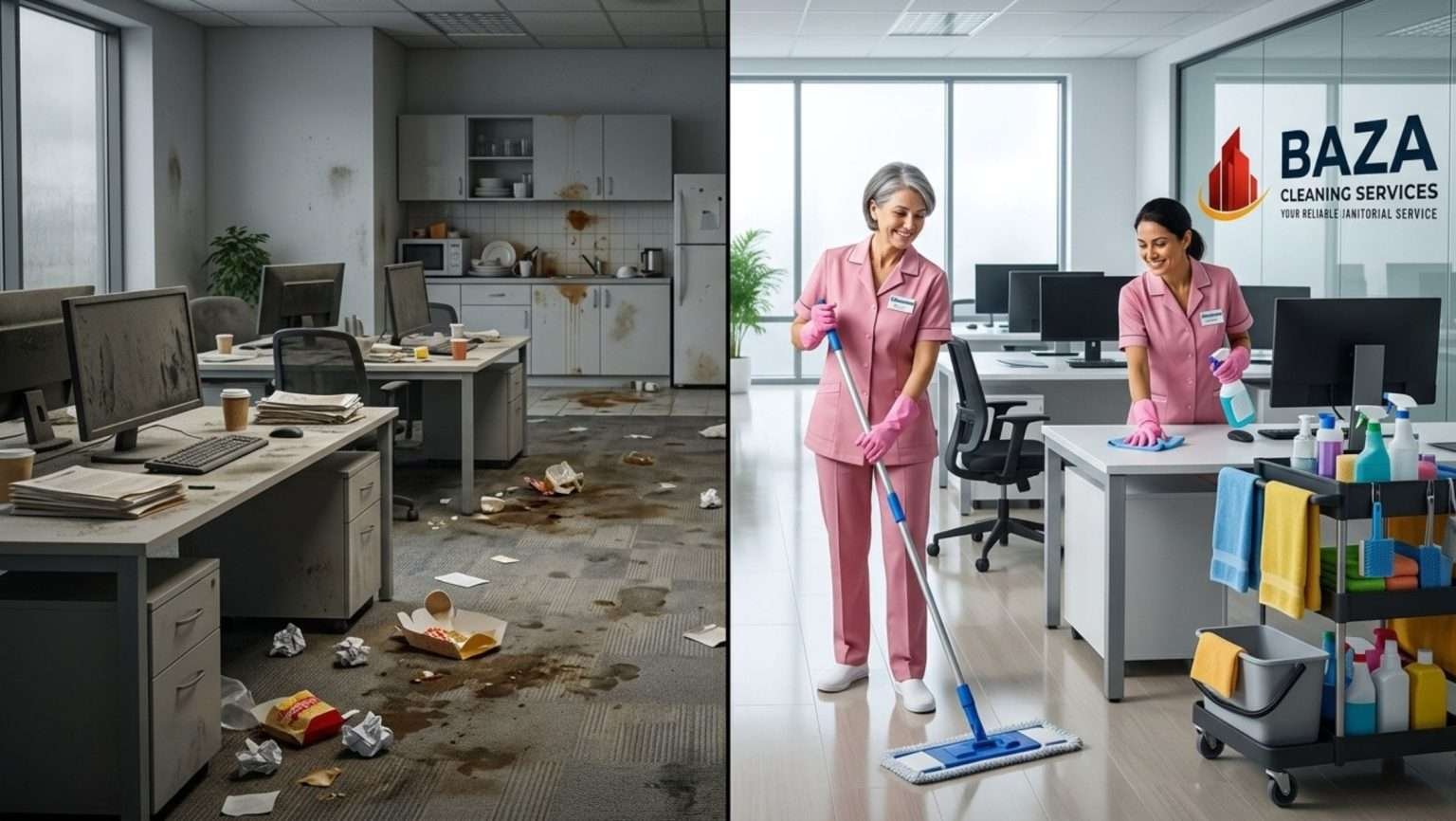 Before & After: Professional Office Cleaning Transformation in Liberty Highlands