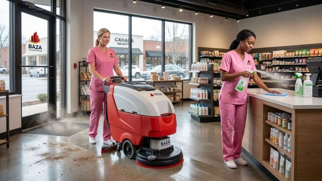 Commercial floor cleaning service in Cahaba Heights AL retail store
