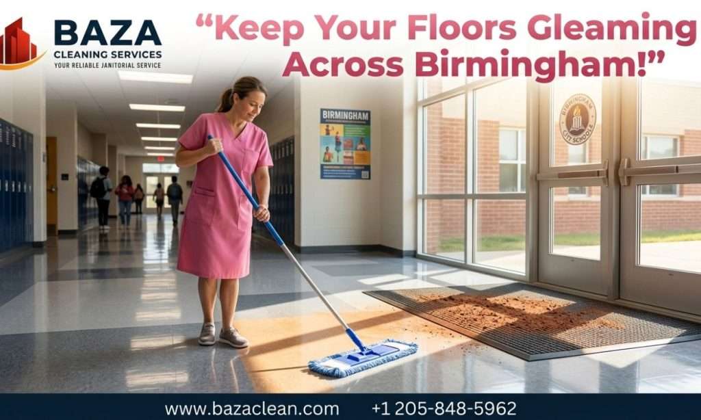 Keeping Birmingham School Floors Clean and Shiny with Professional VCT Care