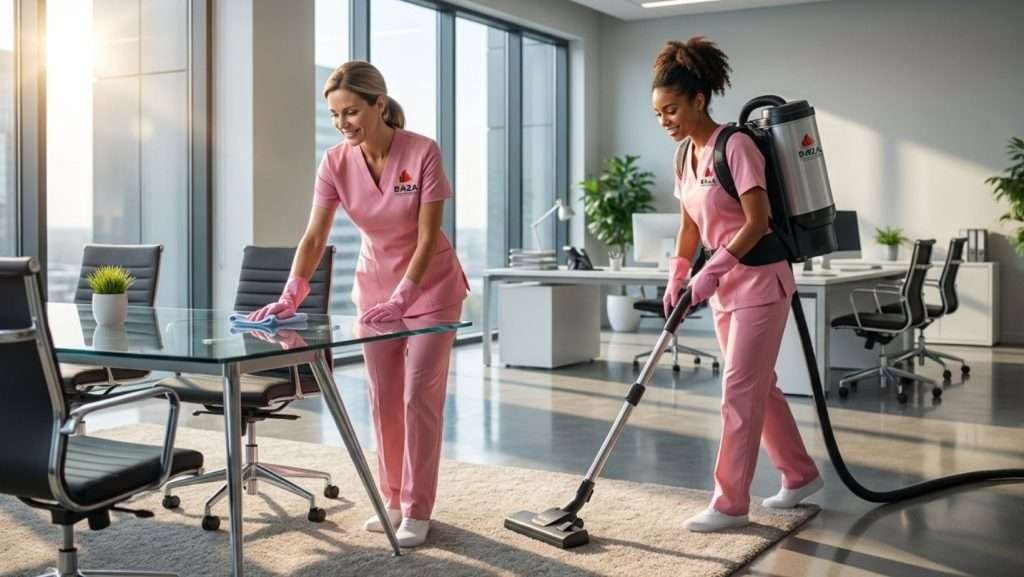 Professional janitorial services in Brighton AL cleaning modern office space