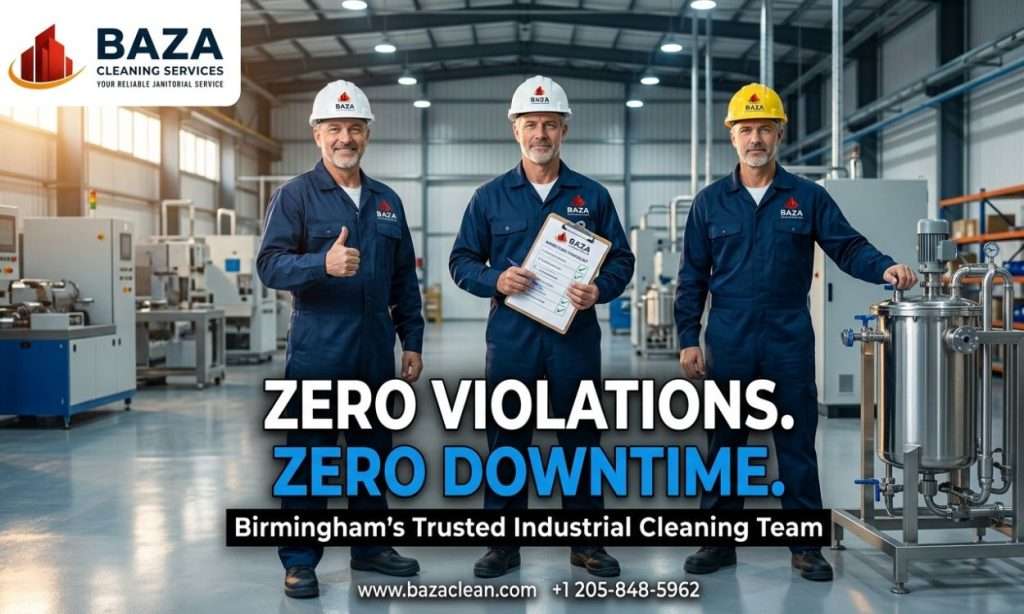Zero Violations. Zero Downtime. Birmingham’s Industrial Cleaning Experts