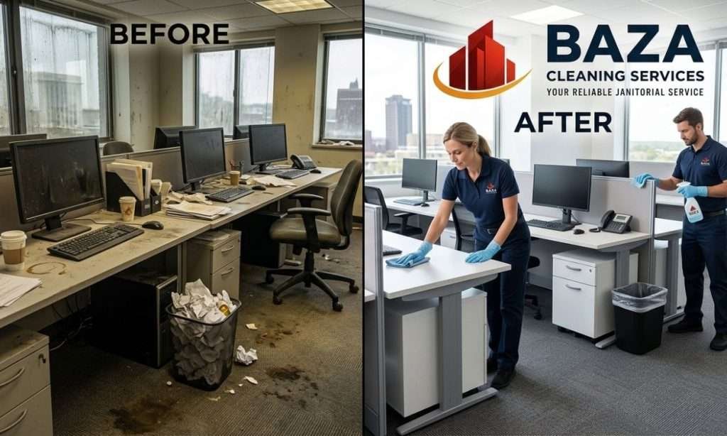 Before vs After Professional Office Cleaning