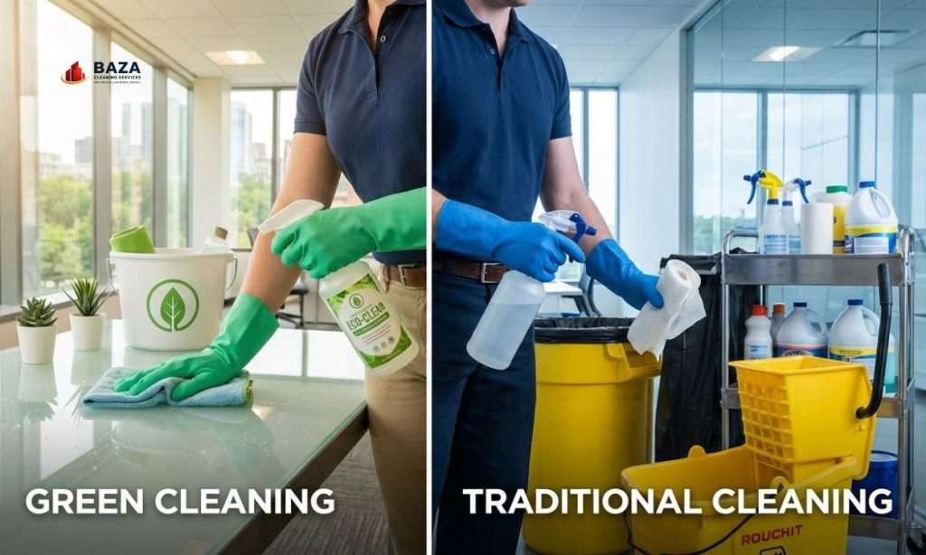 Green Cleaning vs. Traditional Cleaning A Quick Comparison