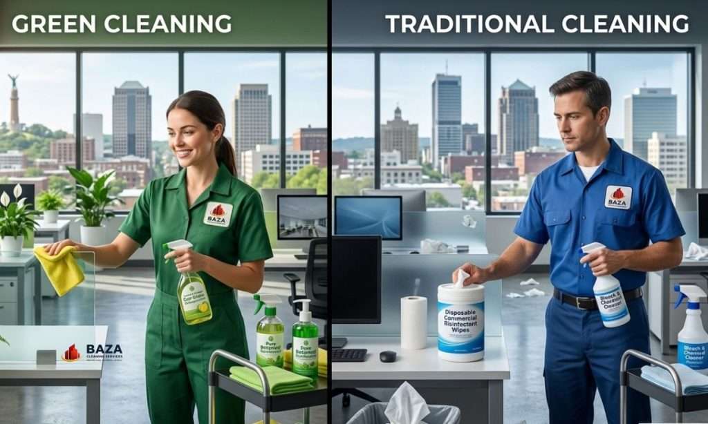 Green vs. Traditional Cleaning in Birmingham, AL