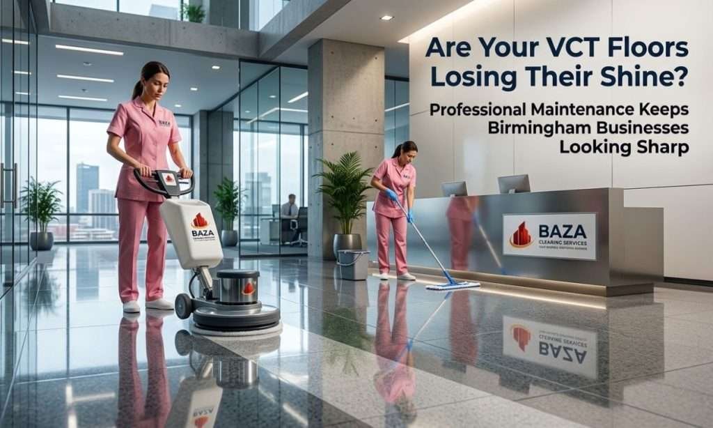 VCT Floor Polishing by Expert Janitorial Team in Birmingham