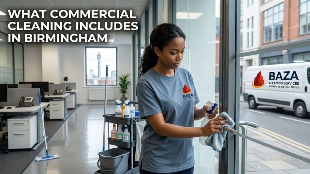 Daily commercial cleaning services in Birmingham AL offices by Baza Clean