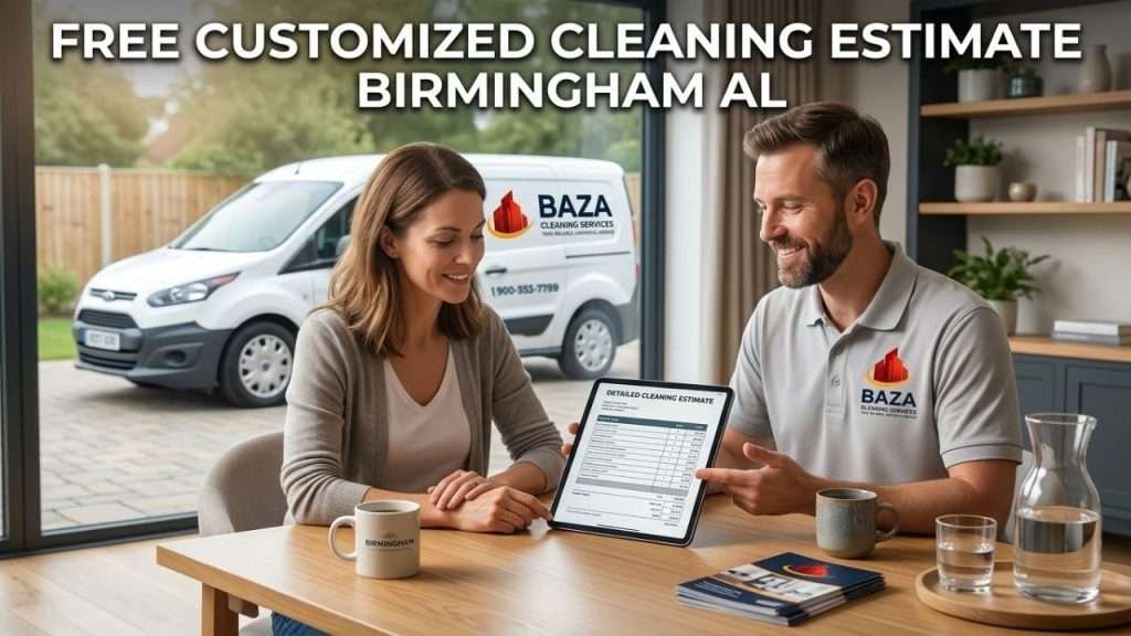 Free customized cleaning estimate consultation in Birmingham by Baza Clean