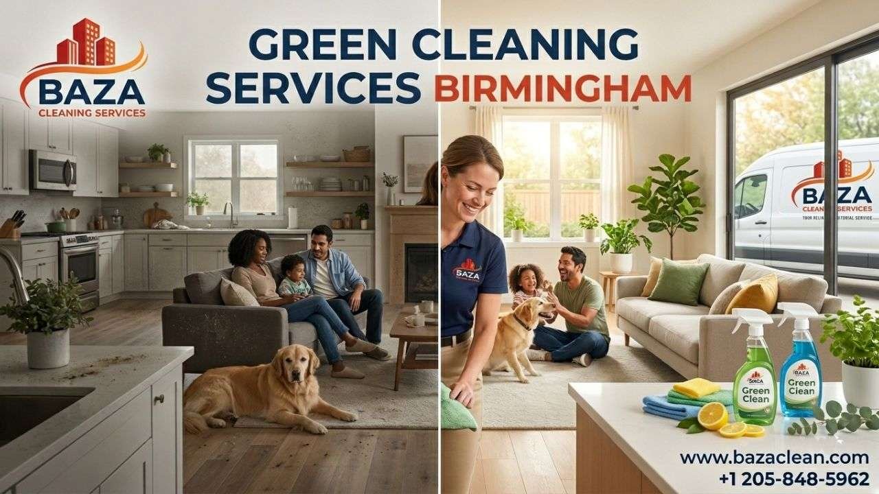 Green cleaning services Birmingham by Baza Clean