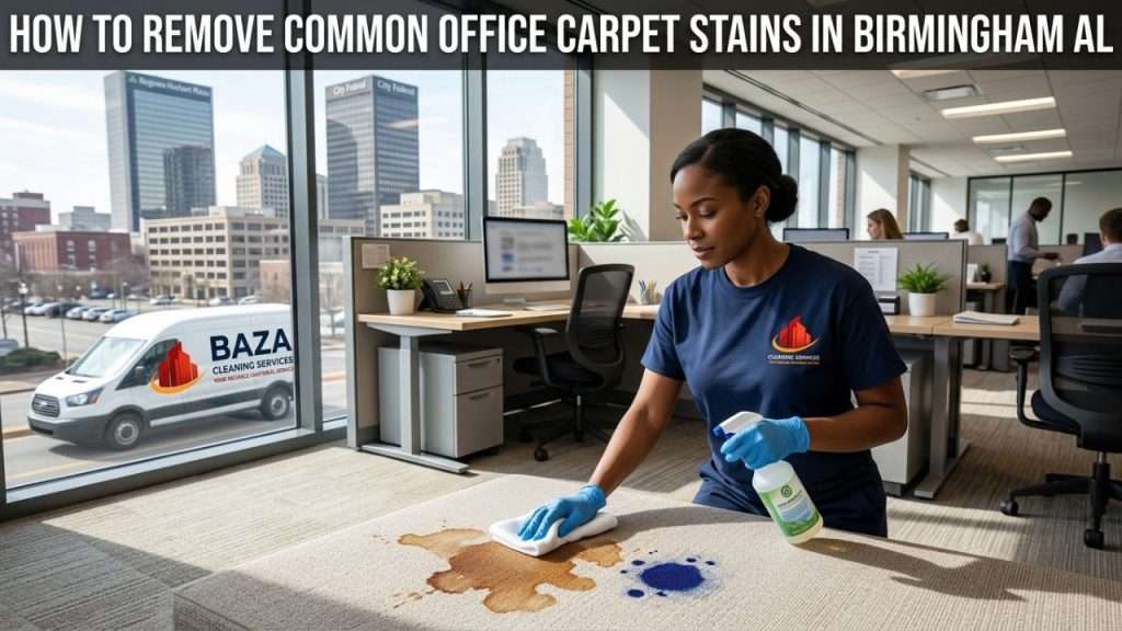 How to remove common office carpet stains in Birmingham AL