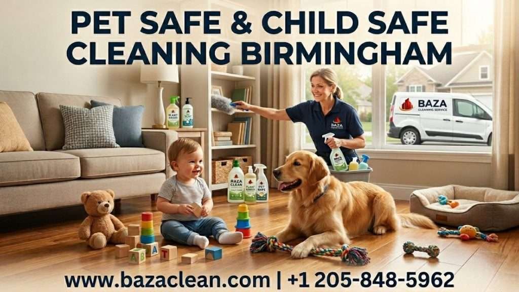 Pet safe and child safe green cleaning services Birmingham