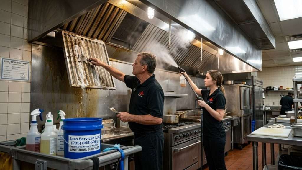 Commercial kitchen hood deep cleaning for Birmingham al restaurants