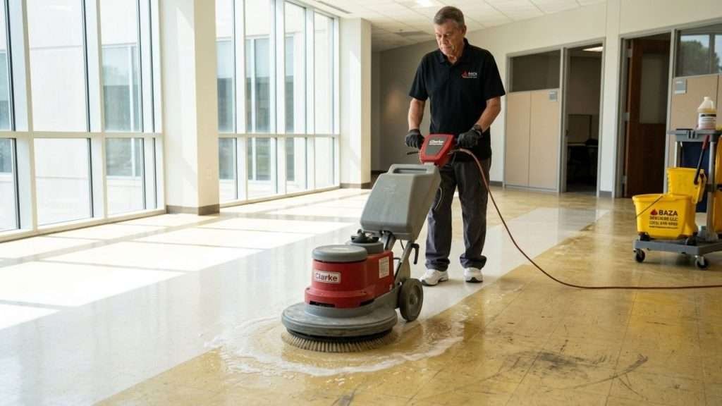 Professional floor stripping process in Birmingham AL