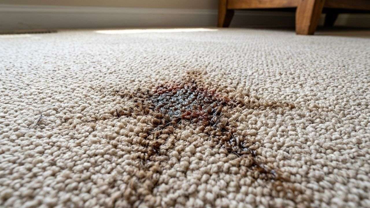 Recurring carpet stains wicking back after cleaning in Birmingham home